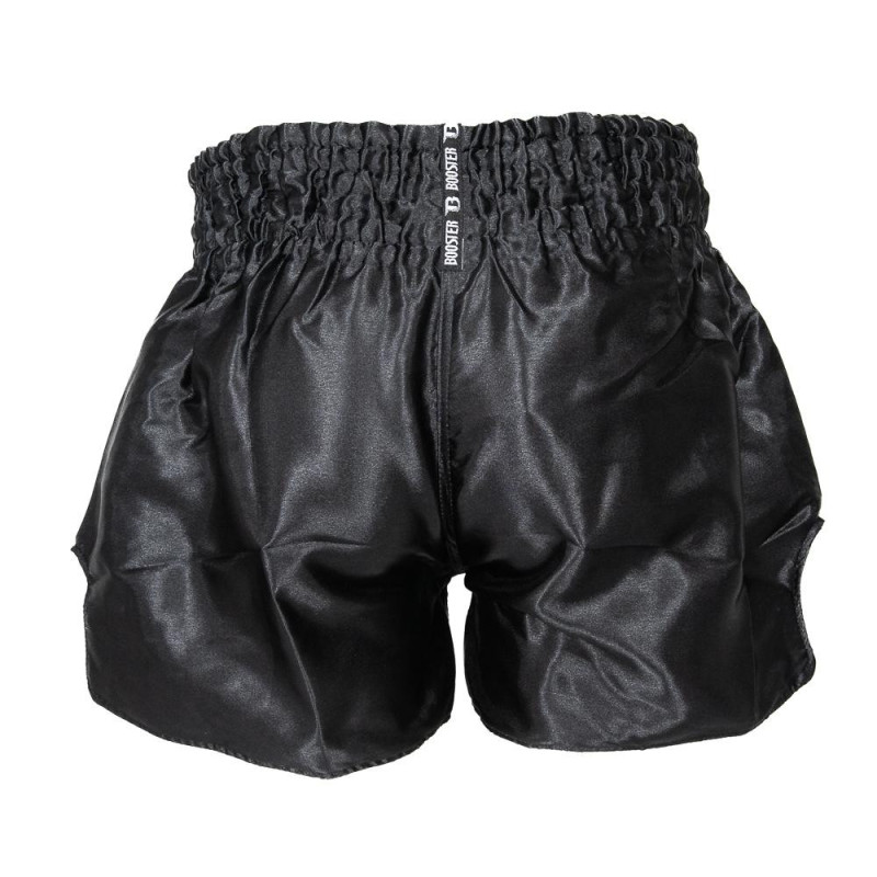 Short Muay Thai Booster Fight Gear | Black | TBT Plain V2
