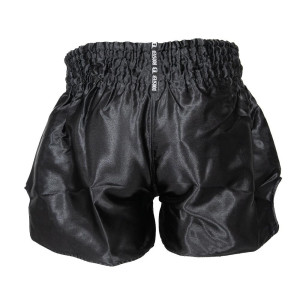 Short Muay Thai Booster Fight Gear | Black | TBT Plain V2