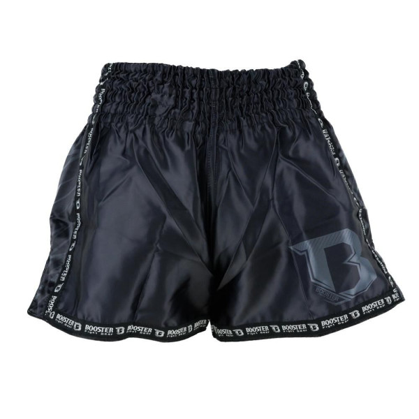 Short Muay Thai Booster Fight Gear | Black | Youth Combat Series