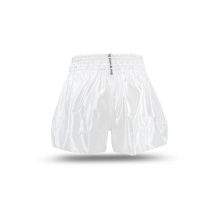 Short Muay Thai Booster Fight Gear | White/Black | TBT Core