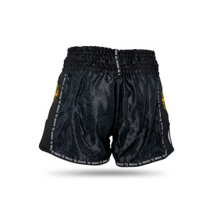 Short Muay Thai Booster Fight Gear | Black/Gold | TBT Slugger