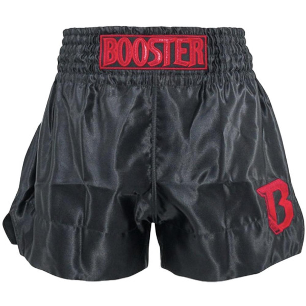 Short Muay Thai BOOSTER FIGHT GEAR | Black/Red | TBT Core