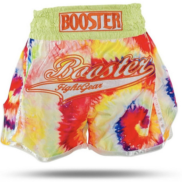 Short Muay Thai Booster Fight Gear | Jaune - Multicolor | TBT Swirl