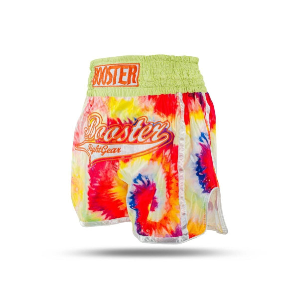Short Muay Thai Booster Fight Gear | Jaune - Multicolor | TBT Swirl