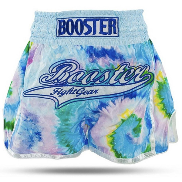 Short Muay Thai BOOSTER FIGHT GEAR | Bleu - Multicolor | TBT Swirl