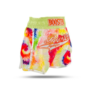 Short Muay Thai Booster Fight Gear | Jaune - Multicolor | TBT Swirl