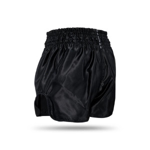 Short Muay Thai Booster Fight Gear | Black/White | BFG Thunder