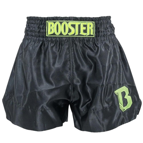 Short Muay Thai Booster Fight Gear | Black/Yellow | TBT Core