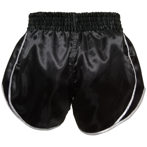 Short Muay Thai Booster Fight Gear | Black/Silver | BFG Retro Slugger