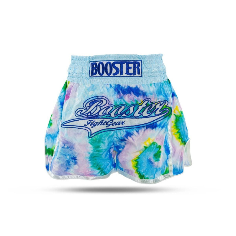Short Muay Thai BOOSTER FIGHT GEAR | Bleu - Multicolor | TBT Swirl
