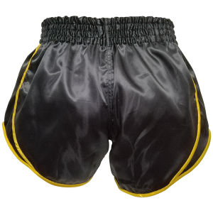 Short Muay Thai Booster Fight Gear | Black/Gold | Retro Slugger