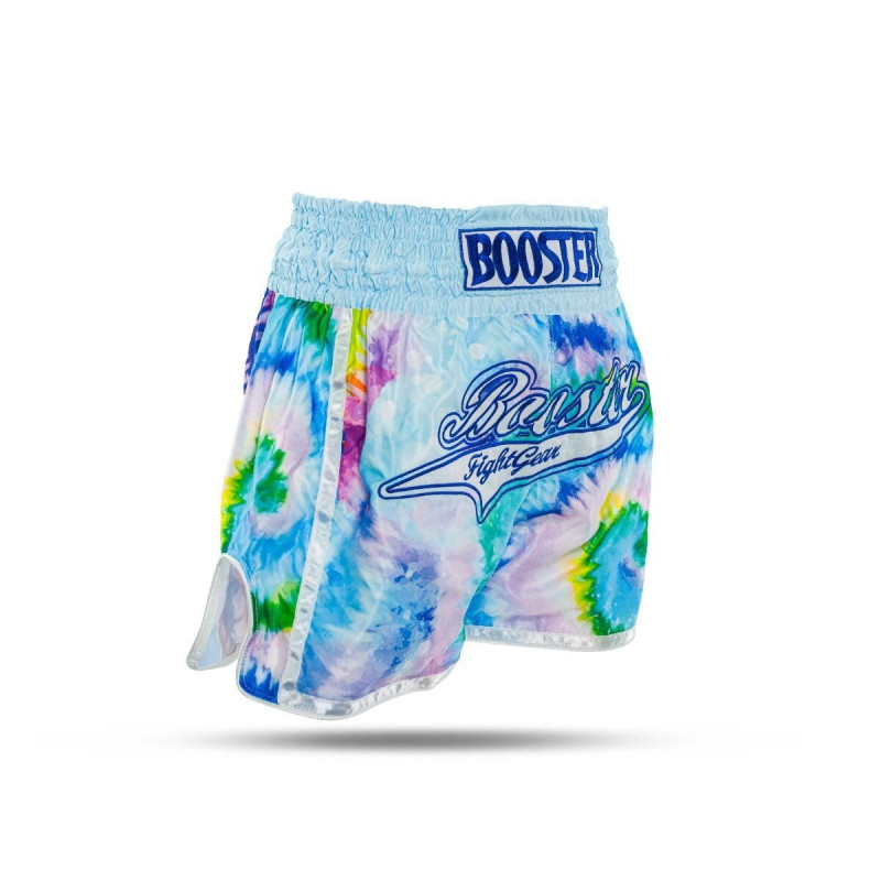 Short Muay Thai BOOSTER FIGHT GEAR | Bleu - Multicolor | TBT Swirl