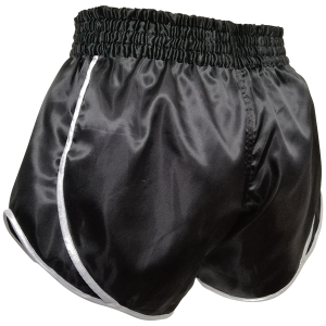 Short Muay Thai Booster Fight Gear | Black/Silver | BFG Retro Slugger