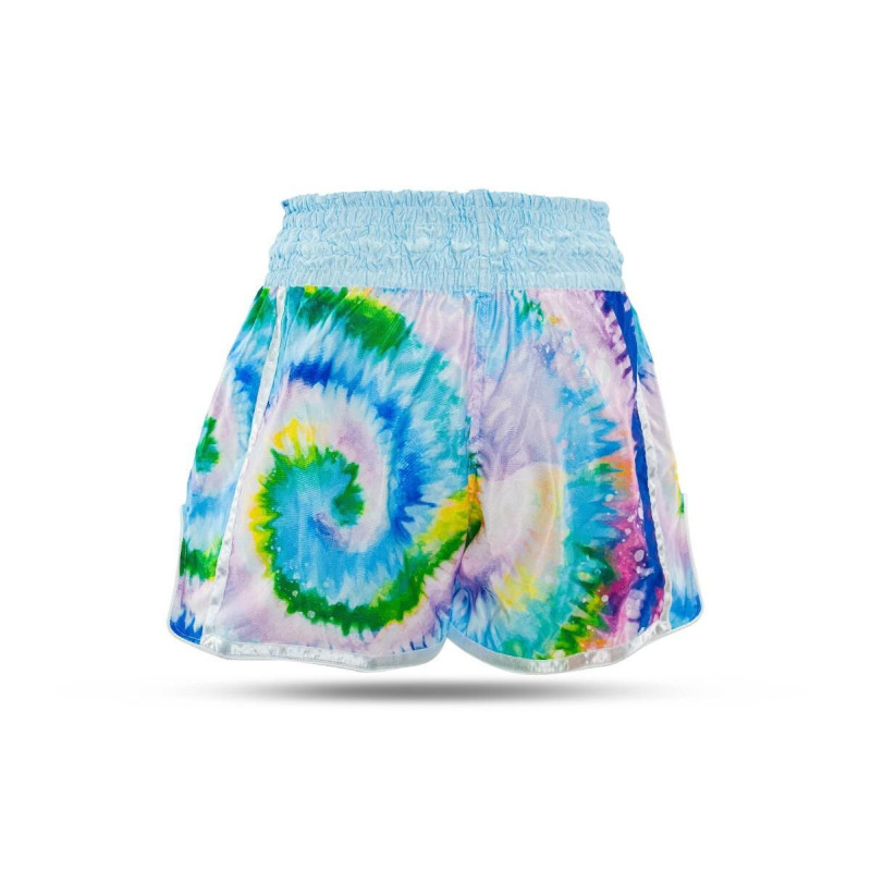 Short Muay Thai BOOSTER FIGHT GEAR | Bleu - Multicolor | TBT Swirl
