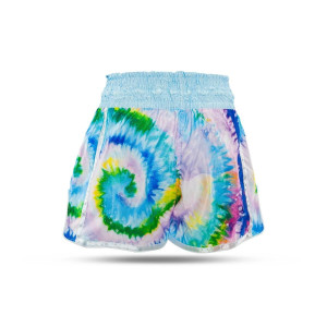 Short Muay Thai BOOSTER FIGHT GEAR | Bleu - Multicolor | TBT Swirl