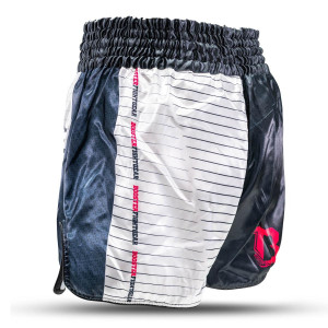Short Muay Thai Booster Fight Gear | Black/White/Red | TBT Performance