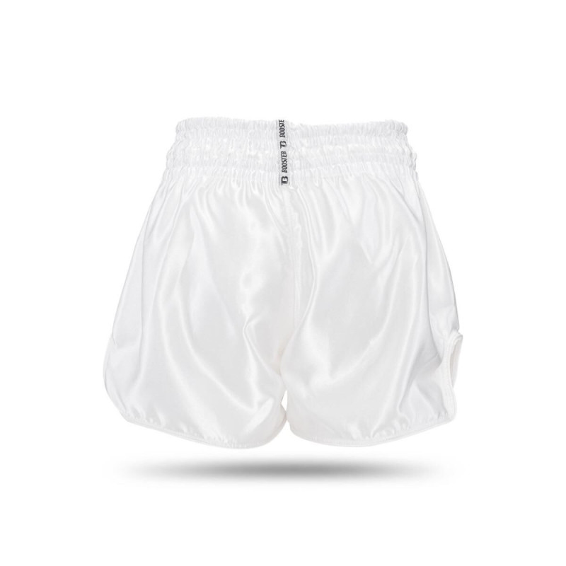 Short Muay Thai Booster Fight Gear | White/Gold | BFG Thunder