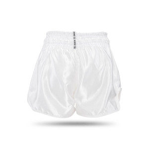 Short Muay Thai Booster Fight Gear | White/Gold | BFG Thunder