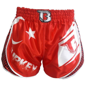 Short Muay Thai BOOSTER FIGHT GEAR | Drapeau Turquie | Team Turkey