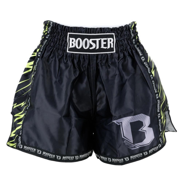 Short Muay Thai Booster Fight Gear | Black/Yellow | Combat Series