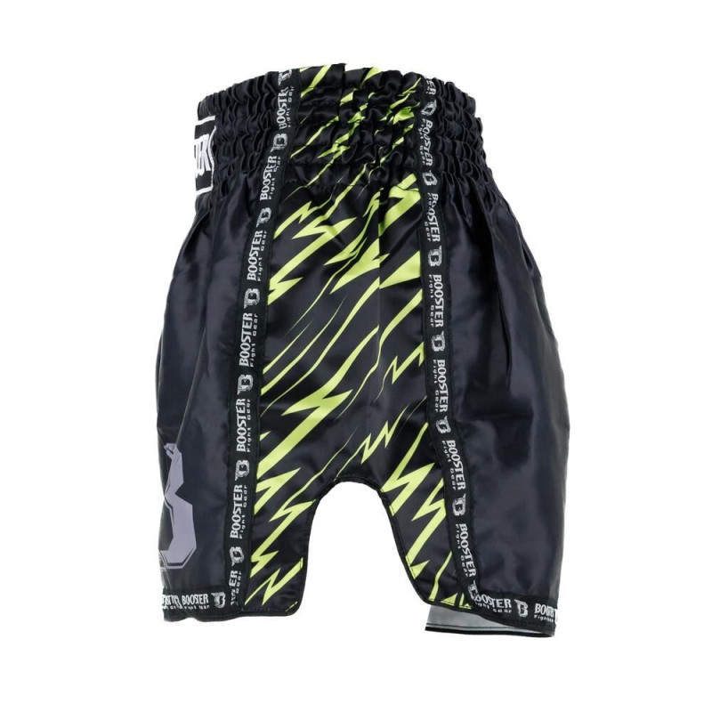 Short Muay Thai Booster Fight Gear | Black/Yellow | Combat Series