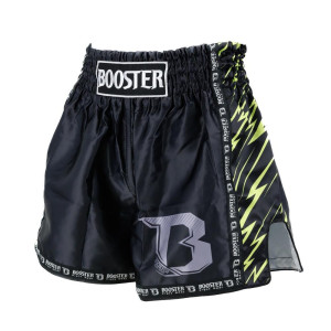 Short Muay Thai Booster Fight Gear | Black/Yellow | Combat Series