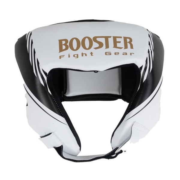Casque de Boxe Booster Fight Gear | Blanc/Noir | Bangkok Series Open Face