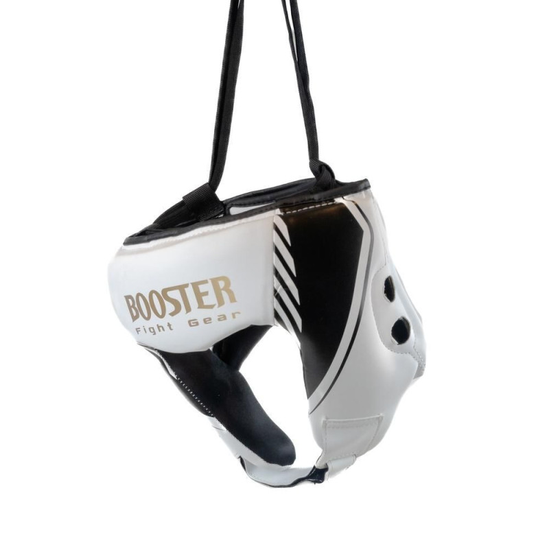 Casque de Boxe Booster Fight Gear | Blanc/Noir | Bangkok Series Open Face