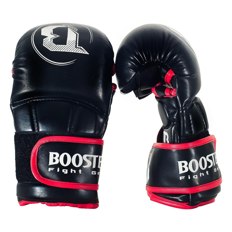 Gants MMA Booster Fight Gear | Noir/Rouge | BFG