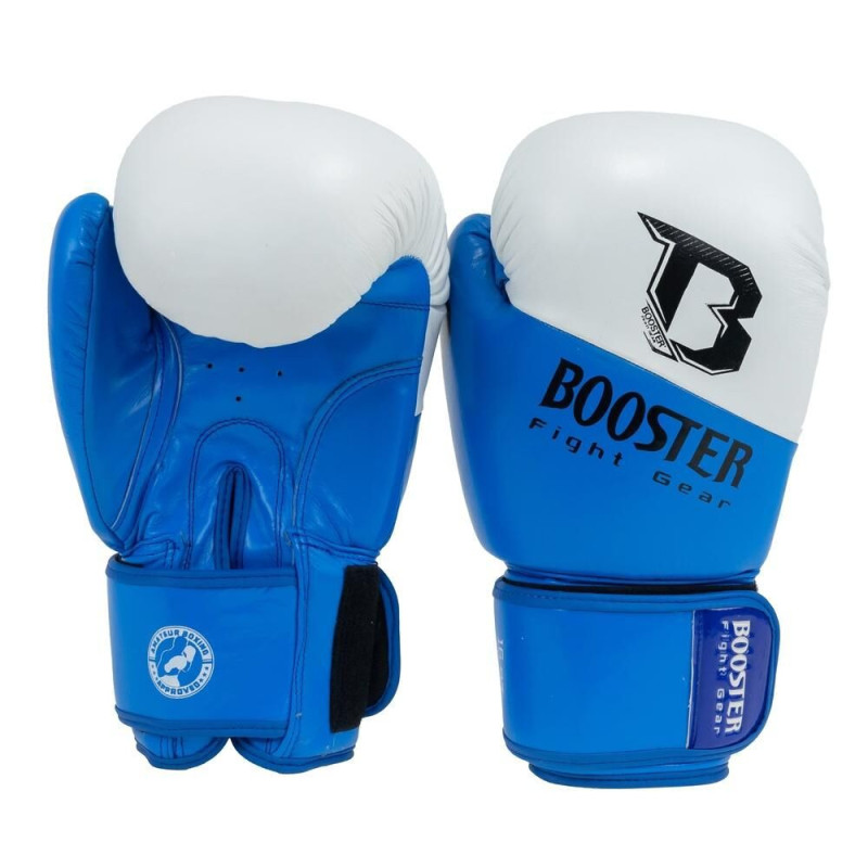 Gants de Boxe BOOSTER FIGHT GEAR | Bleu/Blanc | Thunder Series