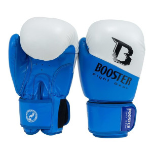 Gants de Boxe BOOSTER FIGHT GEAR | Bleu/Blanc | Thunder Series