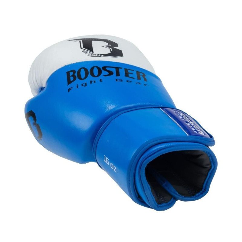 Gants de Boxe BOOSTER FIGHT GEAR | Bleu/Blanc | Thunder Series
