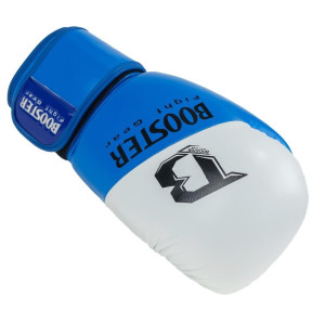 Gants de Boxe BOOSTER FIGHT GEAR | Bleu/Blanc | Thunder Series