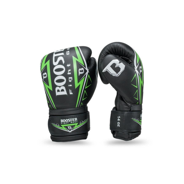 Gants de Boxe Booster Fight Gear | Noir et Vert | Warrior