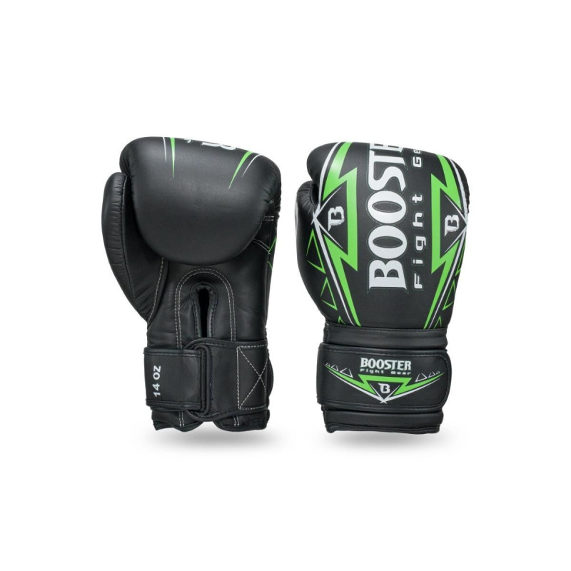 Gants de Boxe Booster Fight Gear | Noir et Vert | Warrior