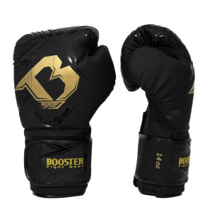 Gants de Boxe BOOSTER FIGHT GEAR | Noir/Or | Alpha Series