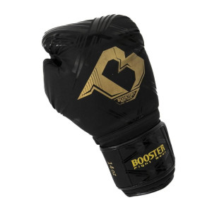 Gants de Boxe BOOSTER FIGHT GEAR | Noir/Or | Alpha Series