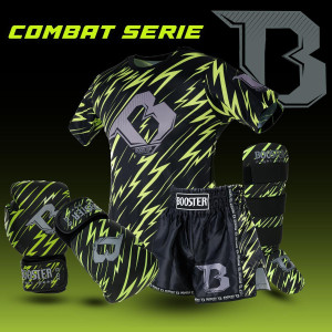 Gants de Boxe BOOSTER FIGHT GEAR | Noir/Jaune | Combat Series