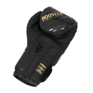 Gants de Boxe BOOSTER FIGHT GEAR | Noir/Or | Alpha Series