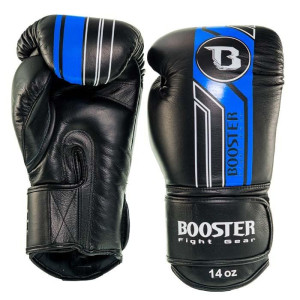 Gants de Boxe Booster Fight Gear | Noir/Bleu | V9