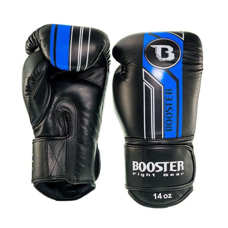 Gants de Boxe Booster Fight Gear | Noir/Bleu | V9