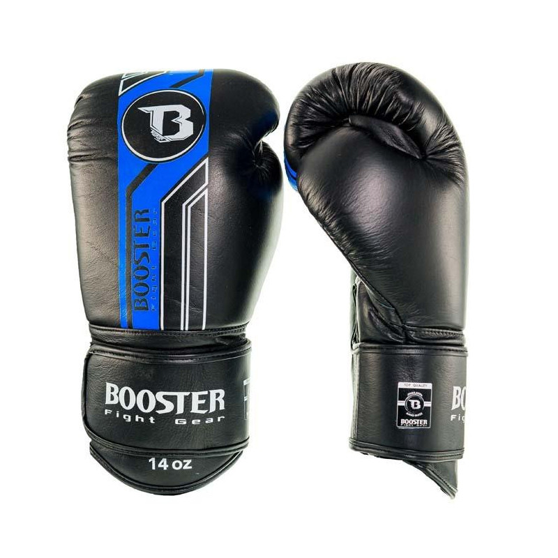 Gants de Boxe Booster Fight Gear | Noir/Bleu | V9