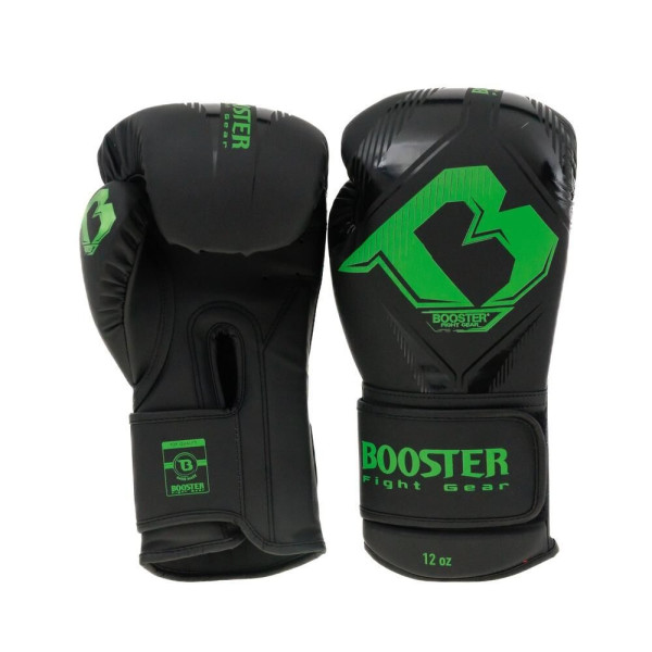 Gants de Boxe BOOSTER FIGHT GEAR | Noir/Vert | Bangkok Series
