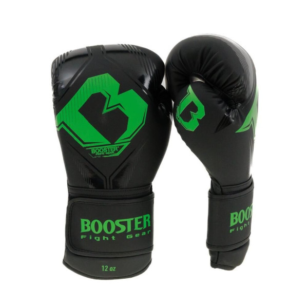 Gants de Boxe BOOSTER FIGHT GEAR | Noir/Vert | Bangkok Series