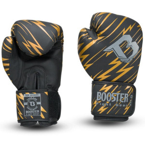 Gants de Boxe Booster Fight Gear | Noir/Orange | Combat Series | Enfant