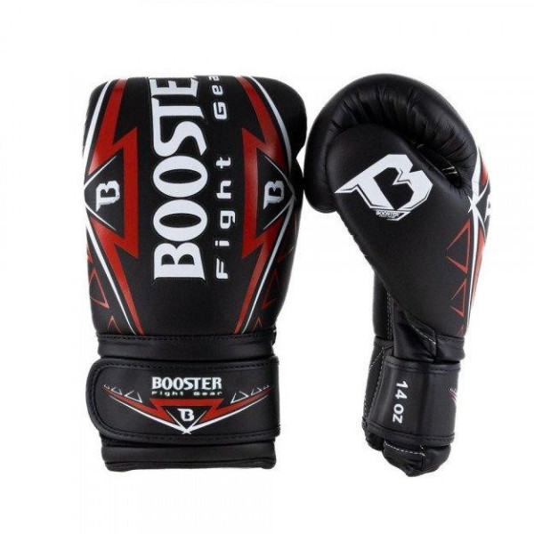Gants de Boxe BOOSTER FIGHT GEAR | Noir/Rouge | Warrior Series
