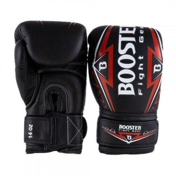 Gants de Boxe BOOSTER FIGHT GEAR | Noir/Rouge | Warrior Series