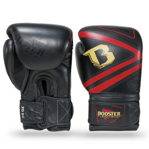 Gants de Boxe Booster Fight Gear | Noir/Rouge | Pro Range V10