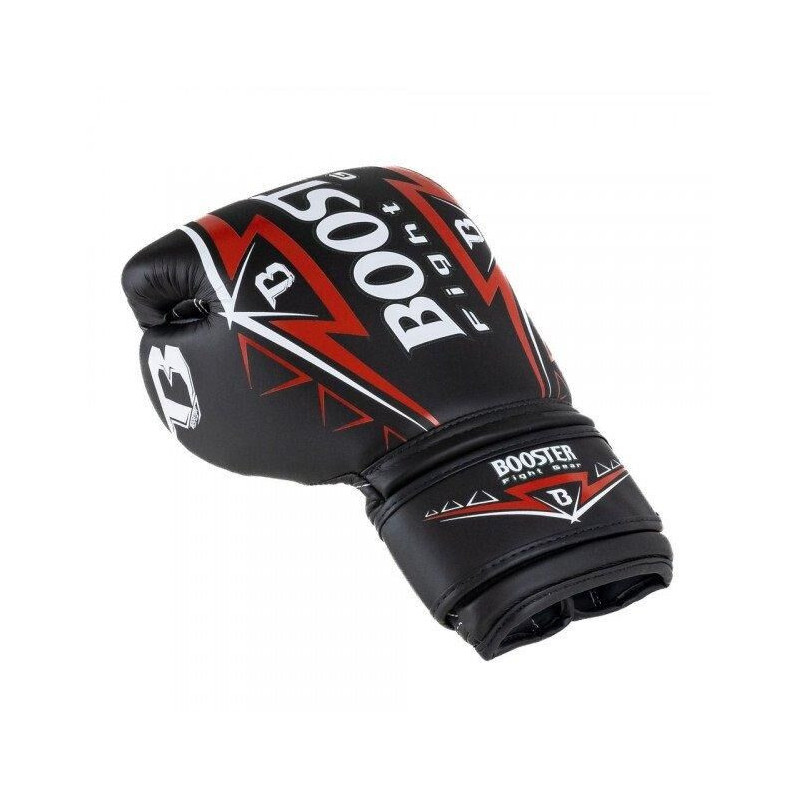Gants de Boxe BOOSTER FIGHT GEAR | Noir/Rouge | Warrior Series
