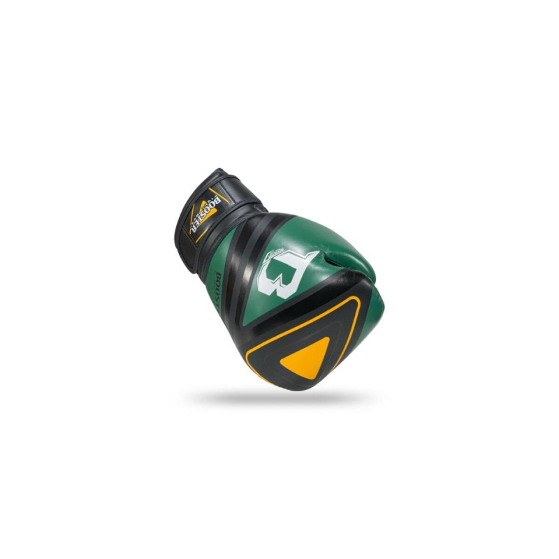Gants de Boxe Booster Fight Gear | Noir/Vert/Orange | Pro Range V10